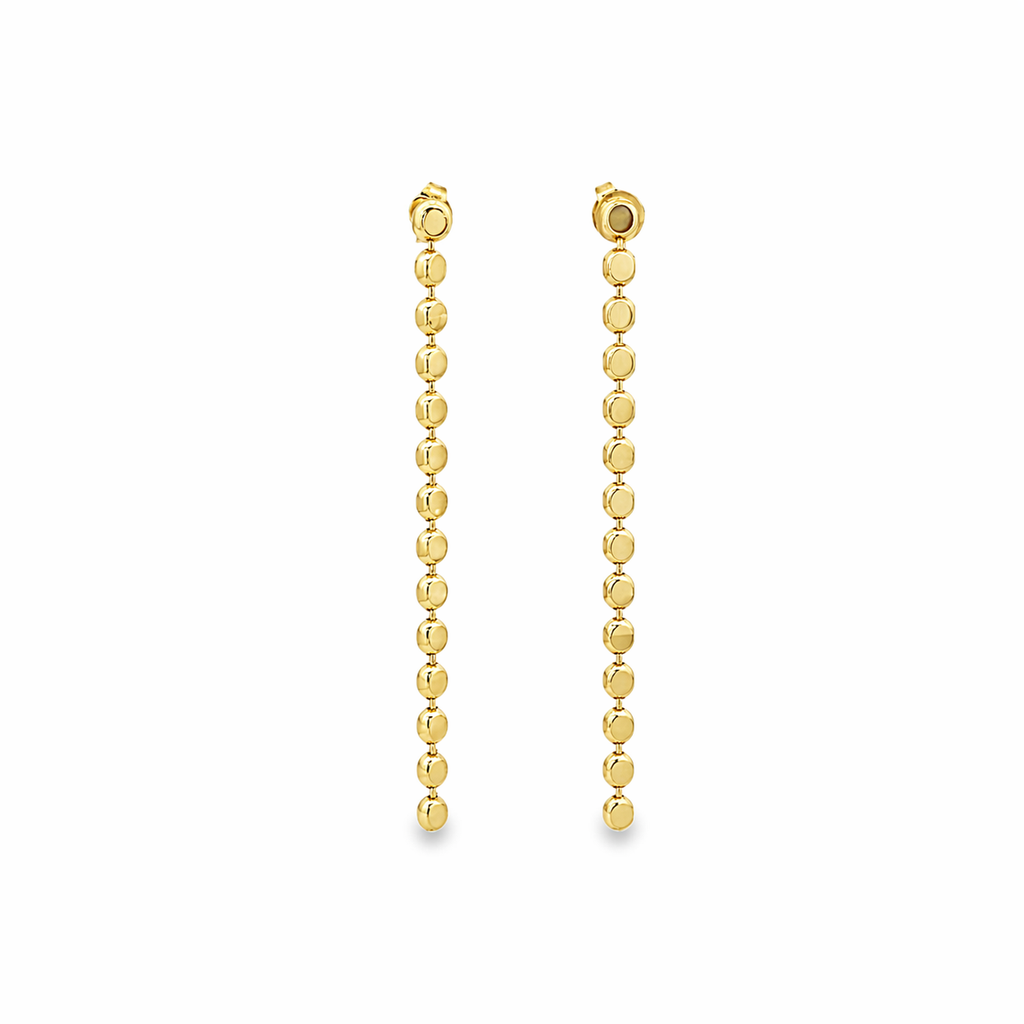 Disc Chain Drop Earrings