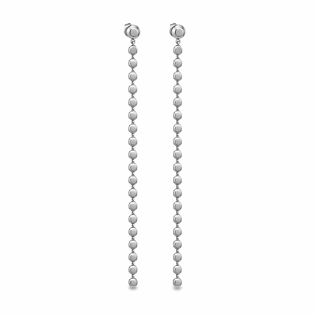 Disc Chain Drop Earrings